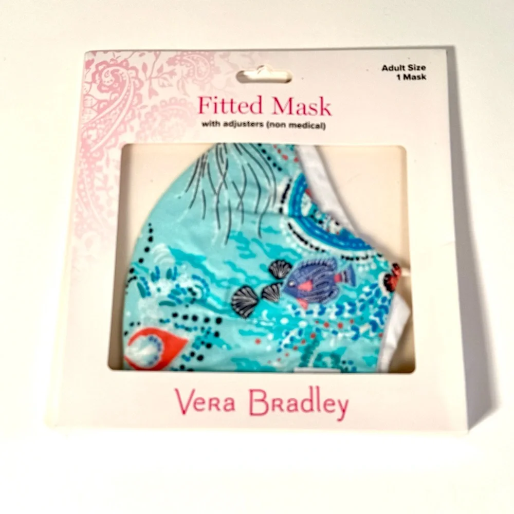 Vera Bradley Adult Fitted Cloth Face Mask in Retired Antilles Treasure Pattern